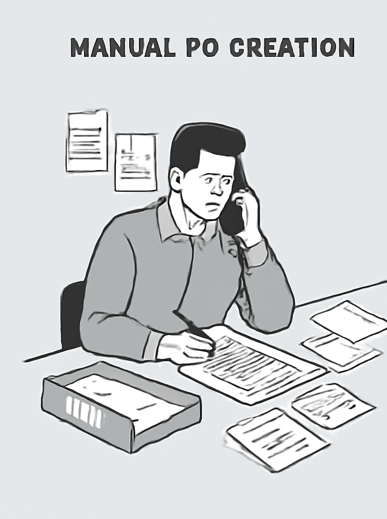Manual purchase orders