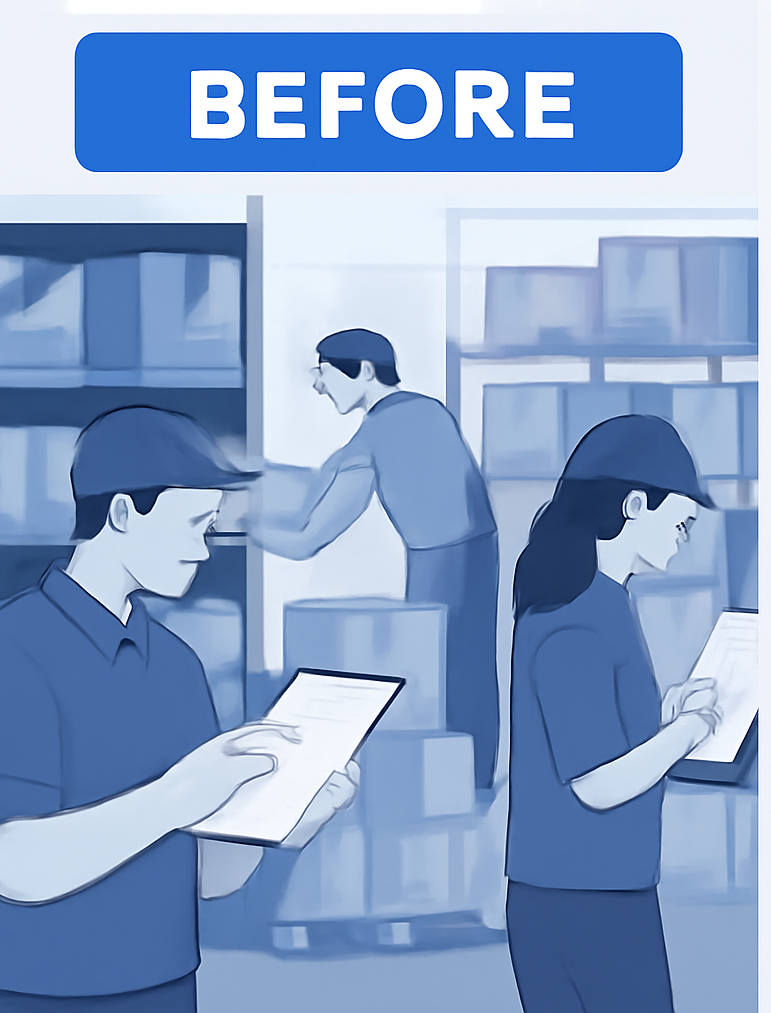 Manual warehouse operations